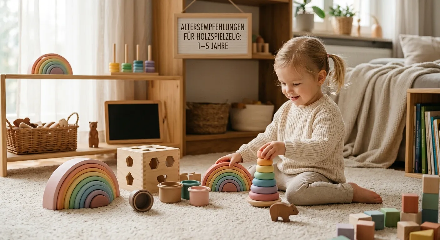 Altersempfehlungen für Holzspielzeug: 1–5 Jahre