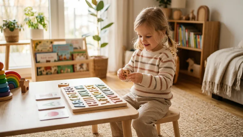 Montessori Buchstaben entdecken