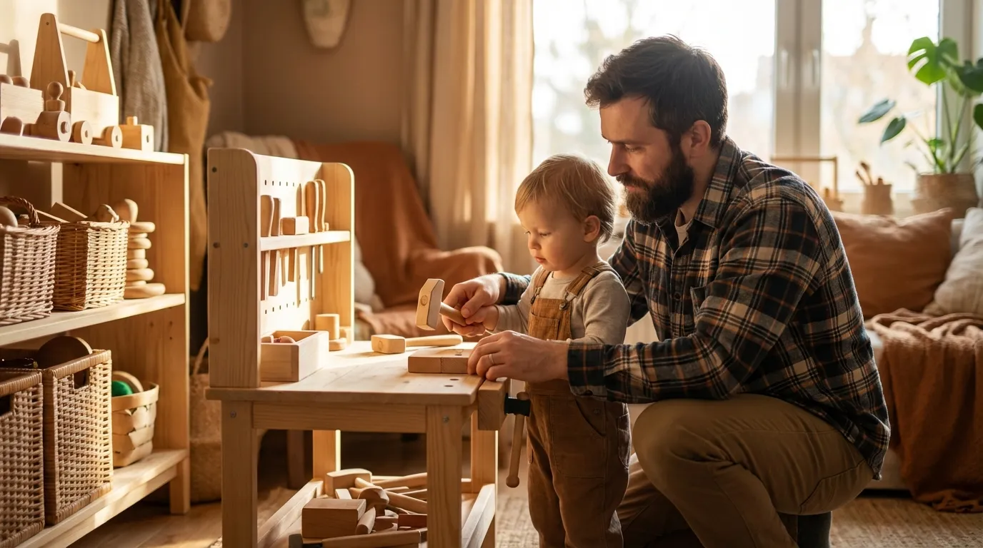 Montessori für Väter: Warum Papas eine Geheimwaffe der kindlichen Entwicklung sind