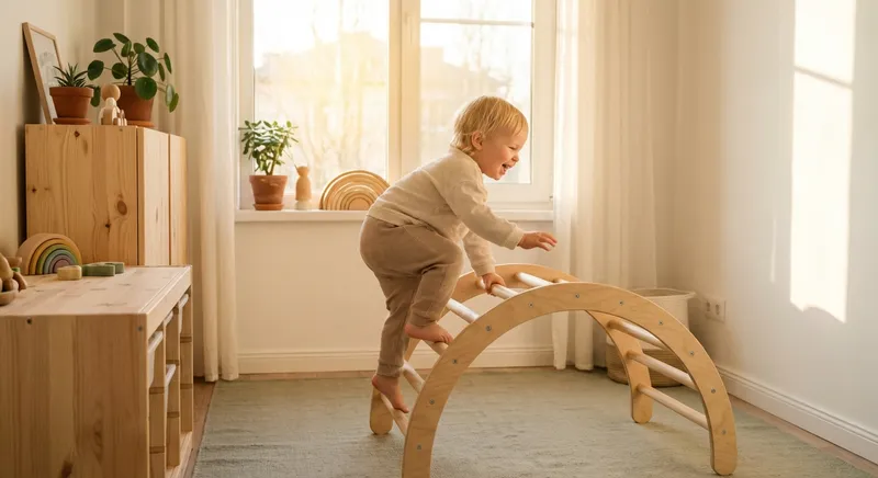 Montessori Kletterbogen: Der sanfte Einstieg in die Welt der Bewegung
