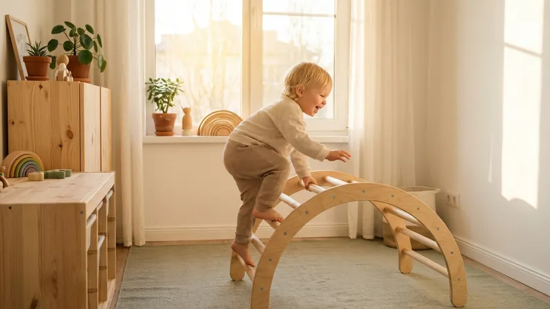 Montessori Kletterbogen: Der sanfte Einstieg in die Welt der Bewegung