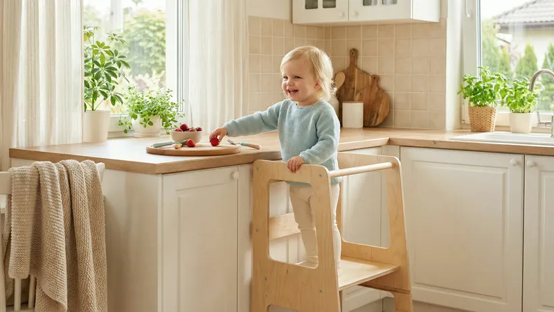 Montessori Lernturm: Warum er das wichtigste Möbelstück für dein Kind ist