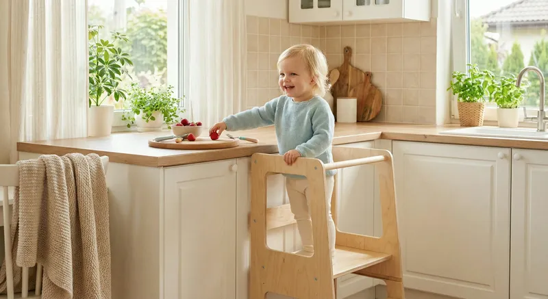 Montessori Lernturm: Warum er das wichtigste Möbelstück für dein Kind ist