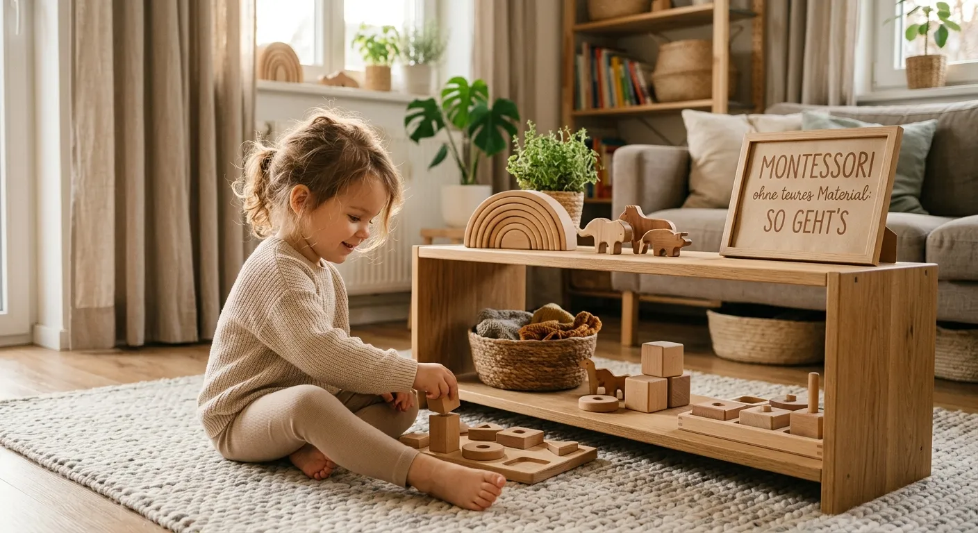 Montessori ohne teures Material: So geht's