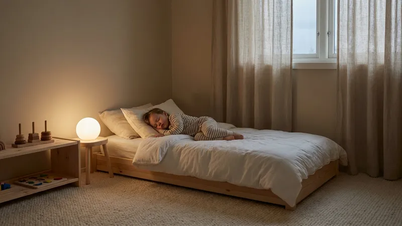 Montessori Schlafen: Der Guide für entspannte Nächte mit Bodenbett & Ritualen
